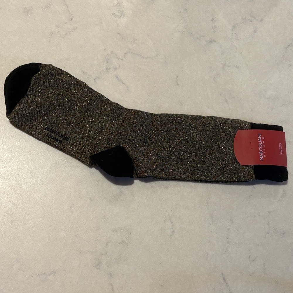 Black and Gold Men's Dress Socks
